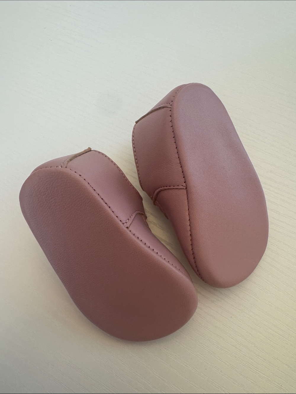 Classic Baby Mary Jane Shoes in Pale Pink - Comfortable Button Strap - Picture 3 of 5